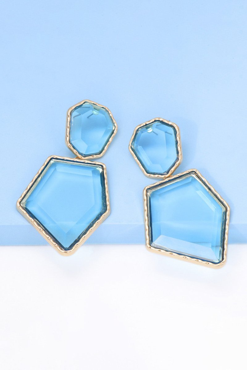 Geometric Shape Dangle Earrings - Klazzi Fashion Boutique