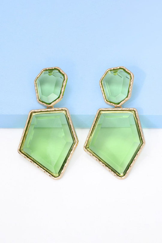 Geometric Shape Dangle Earrings - Klazzi Fashion Boutique