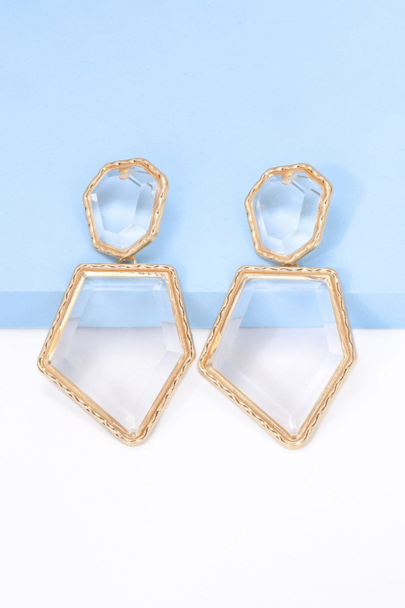 Geometric Shape Dangle Earrings - Klazzi Fashion Boutique