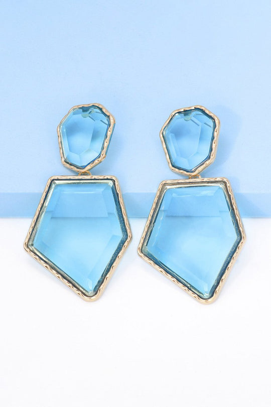 Geometric Shape Dangle Earrings - Klazzi Fashion Boutique