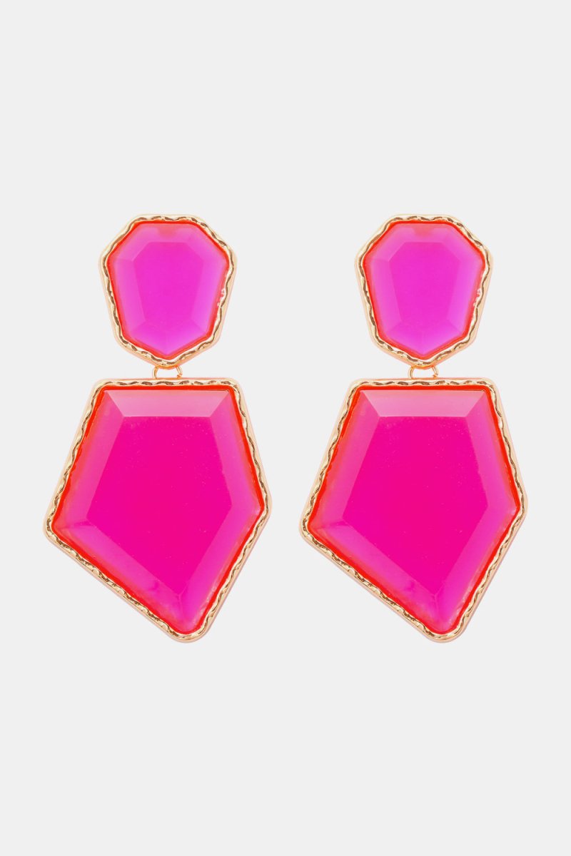 Geometric Shape Dangle Earrings - Klazzi Fashion Boutique