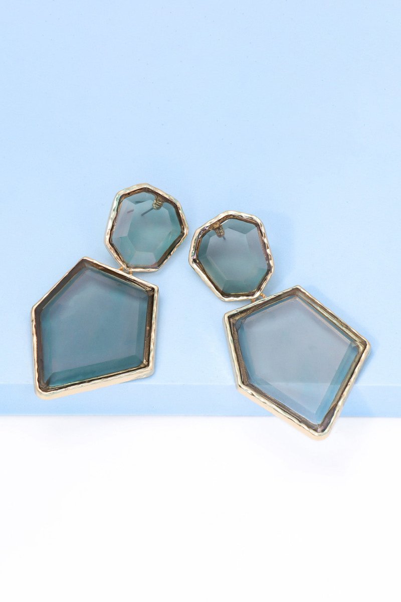 Geometric Shape Dangle Earrings - Klazzi Fashion Boutique