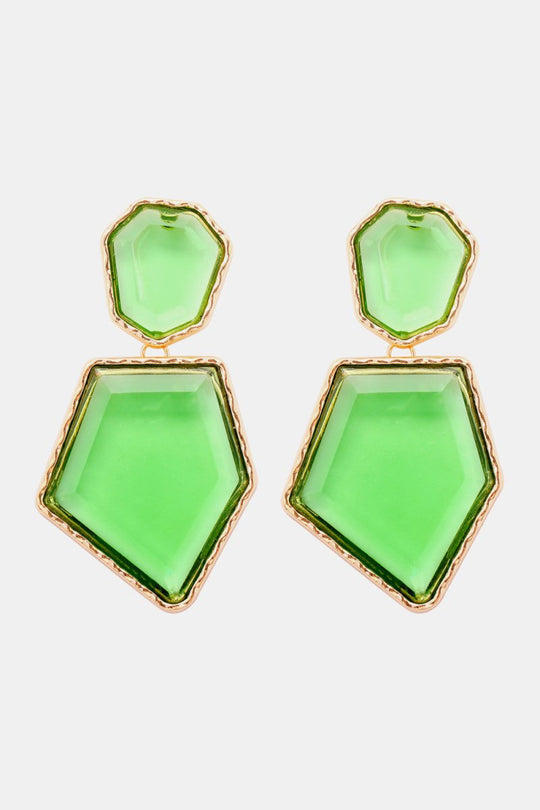 Geometric Shape Dangle Earrings - Klazzi Fashion Boutique