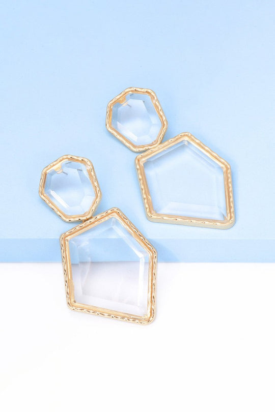 Geometric Shape Dangle Earrings - Klazzi Fashion Boutique