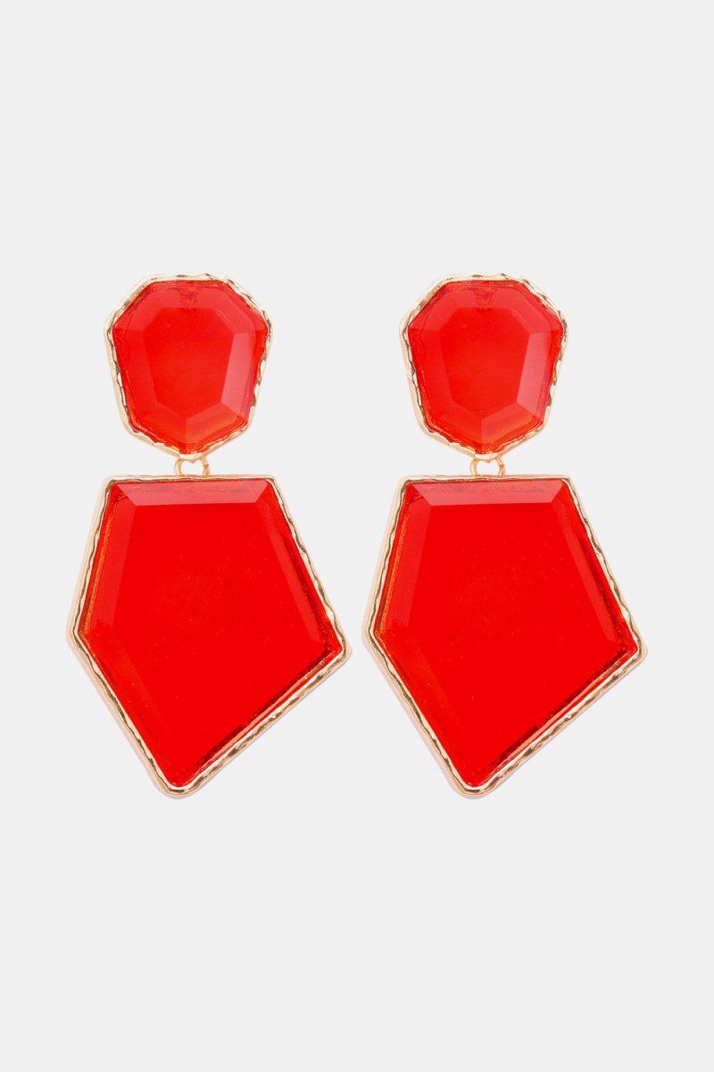 Geometric Shape Dangle Earrings - Klazzi Fashion Boutique