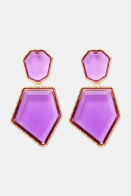 Geometric Shape Dangle Earrings - Klazzi Fashion Boutique