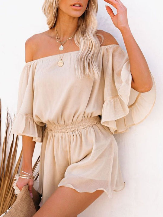 Grace Splicing Romper Short Set - Klazzi Fashion Boutique