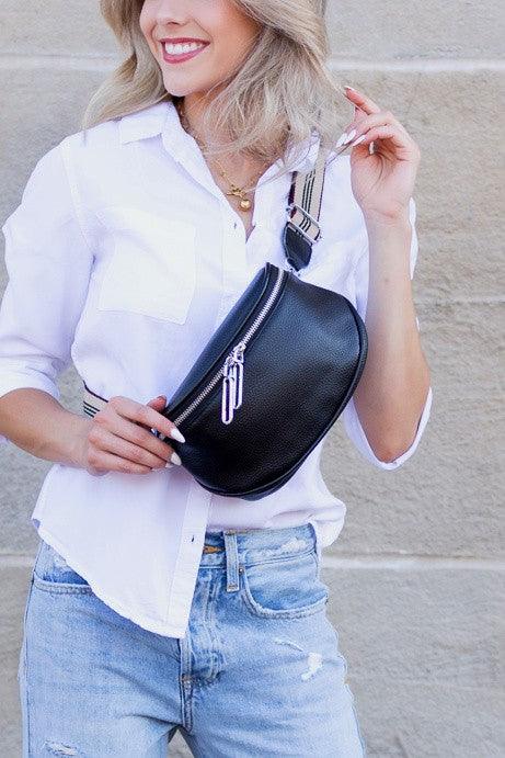 Hazel Genuine Leather Sling Bag - Klazzi Fashion Boutique