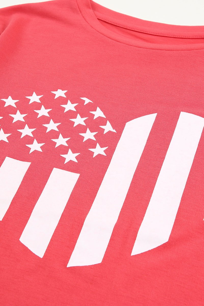 Heart American Flag Graphic Tee - Klazzi Fashion Boutique