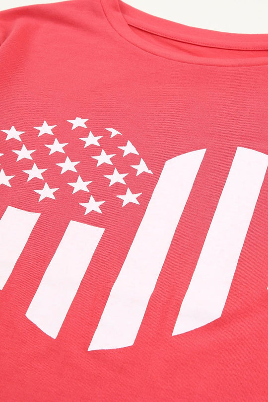 Heart American Flag Graphic Tee - Klazzi Fashion Boutique