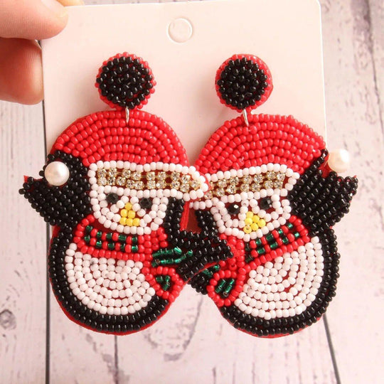 Holiday Christmas Bead Earrings - Klazzi Fashion Boutique