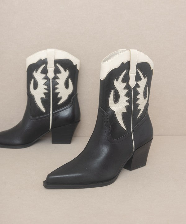 Houston Western Panel Cowboy Boot - Klazzi Fashion Boutique