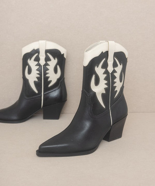 Houston Western Panel Cowboy Boot - Klazzi Fashion Boutique