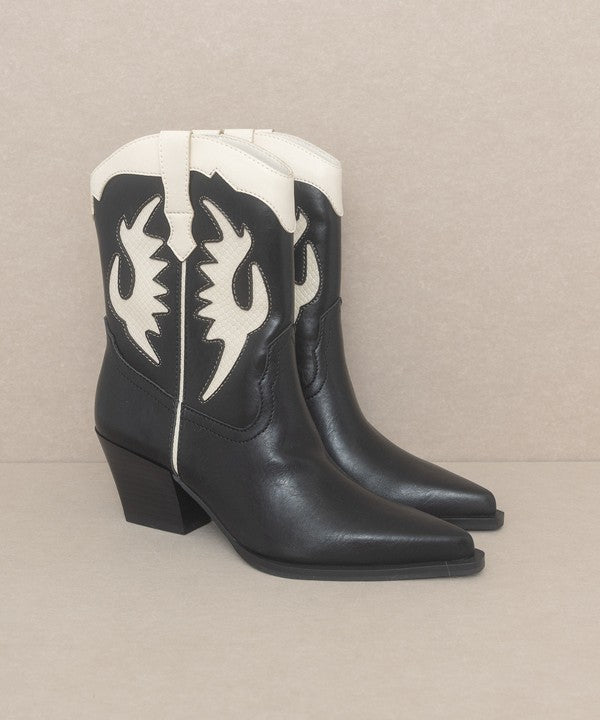 Houston Western Panel Cowboy Boot - Klazzi Fashion Boutique