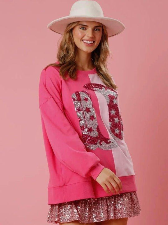 Howdy Cowboy Boots Valentine Sweater - Klazzi Fashion Boutique