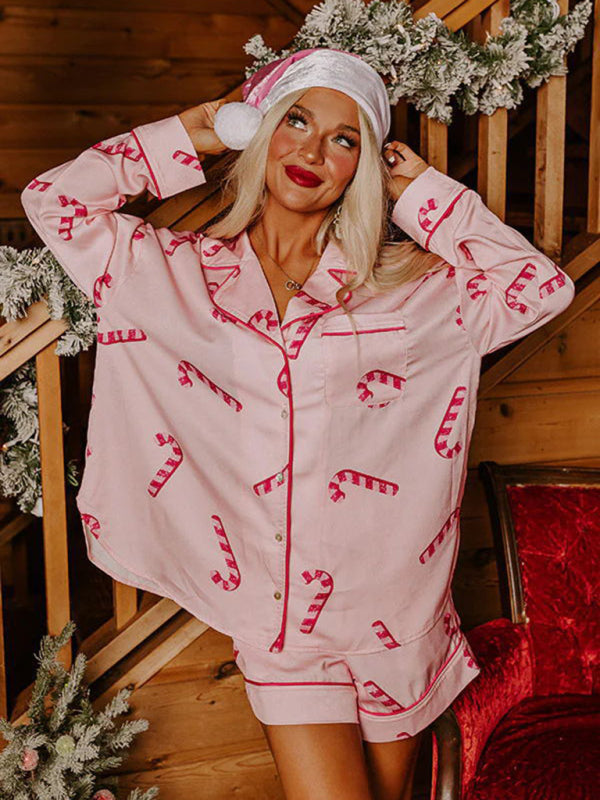 Sassy Casual Christmas Prints Pajamas