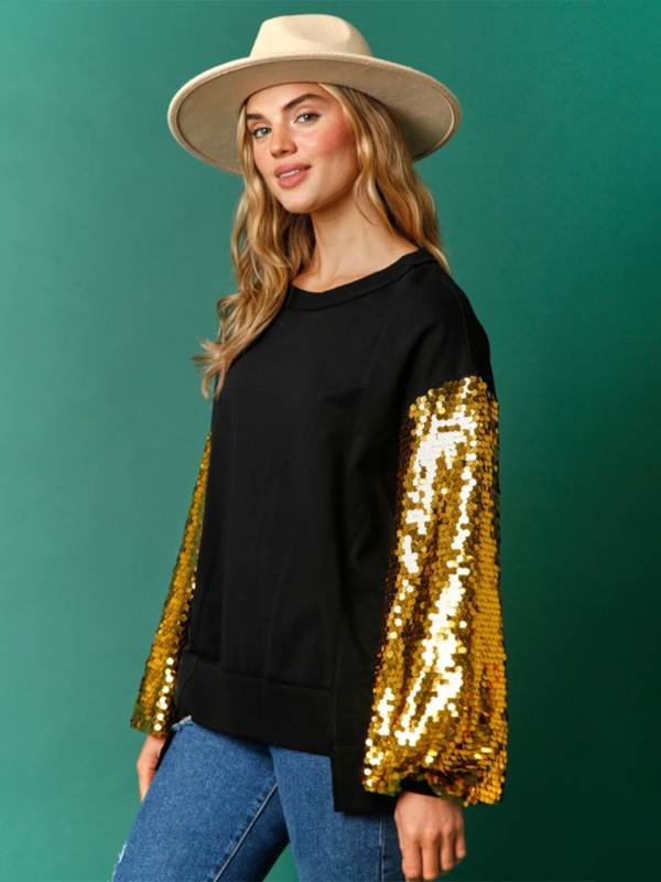 Holiday Sparkle Sequin Sweatshirt