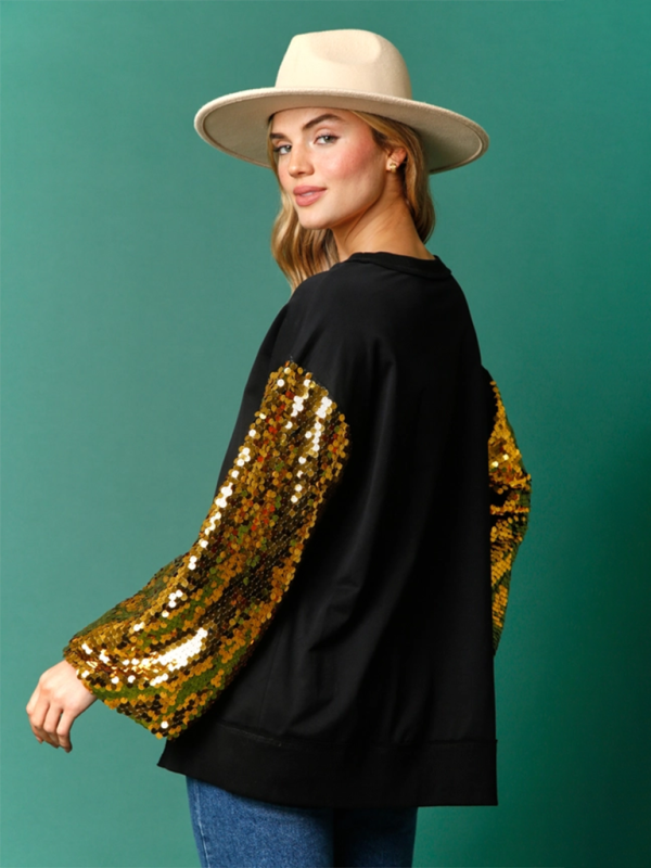 Holiday Sparkle Sequin Sweatshirt