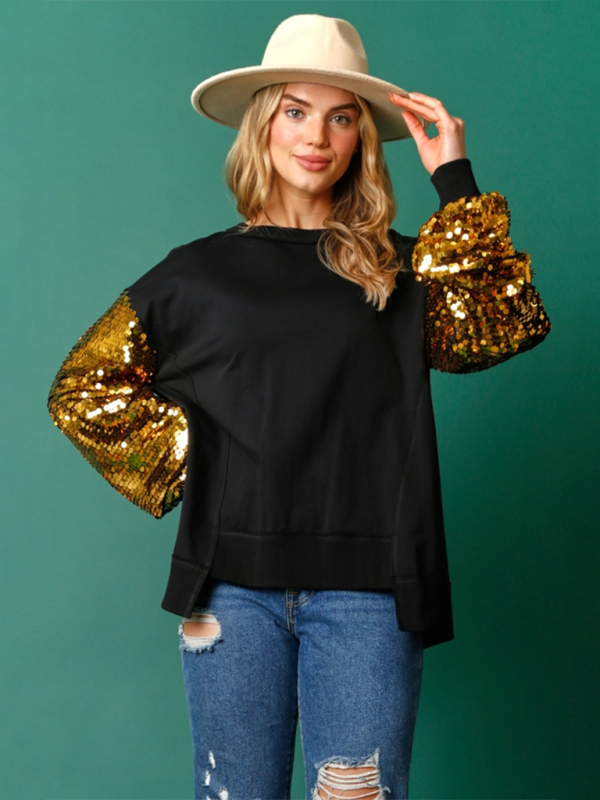 Holiday Sparkle Sequin Sweatshirt