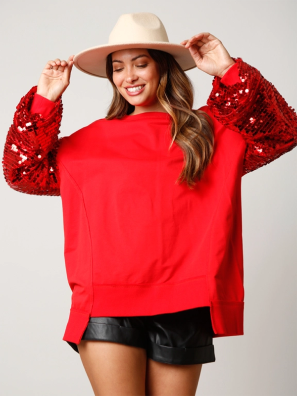 Holiday Sparkle Sequin Sweatshirt