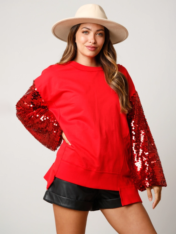 Holiday Sparkle Sequin Sweatshirt