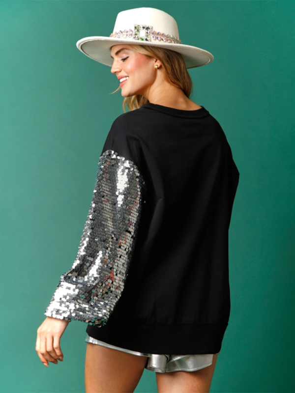 Holiday Sparkle Sequin Sweatshirt