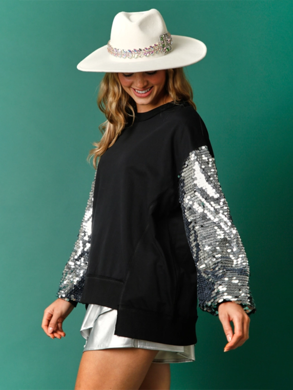 Holiday Sparkle Sequin Sweatshirt