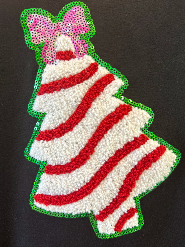 Sequin Christmas Tree Sparkle Sweatshirt