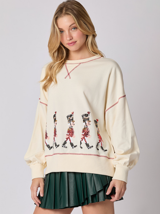 Christmas Small Soldier Sequin Sweatshirt 