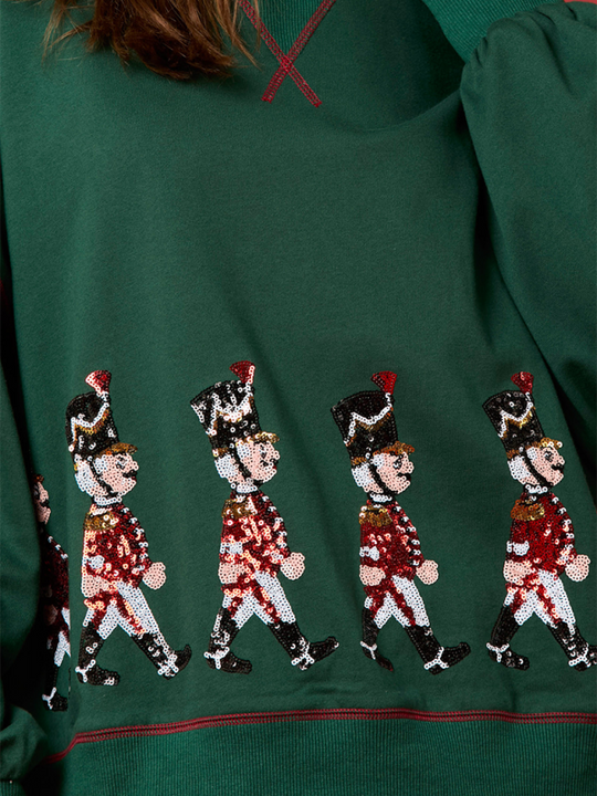 Christmas Small Soldier Sequin Sweatshirt 