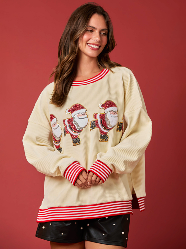 Cordory Christmas Sequin Sweatshirt