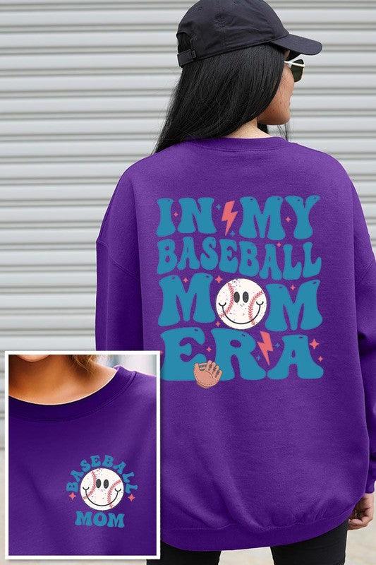 "In My Baseball Mom Era" Graphic Sweatshirt - Klazzi Fashion Boutique