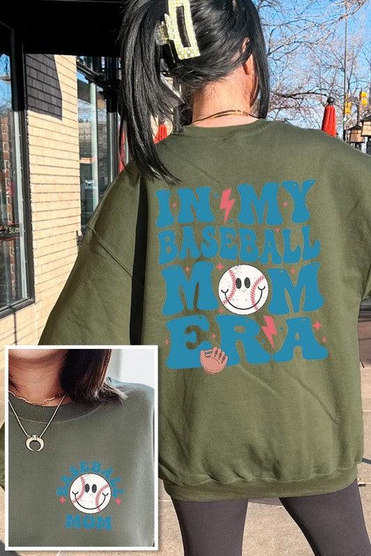 "In My Baseball Mom Era" Graphic Sweatshirt - Klazzi Fashion Boutique