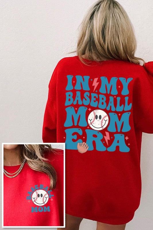 "In My Baseball Mom Era" Graphic Sweatshirt - Klazzi Fashion Boutique