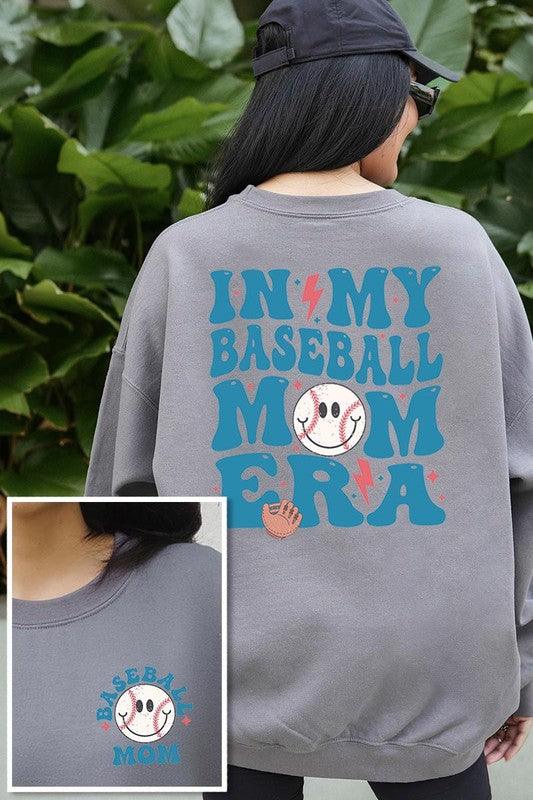 "In My Baseball Mom Era" Graphic Sweatshirt - Klazzi Fashion Boutique