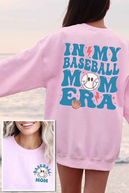 "In My Baseball Mom Era" Graphic Sweatshirt - Klazzi Fashion Boutique