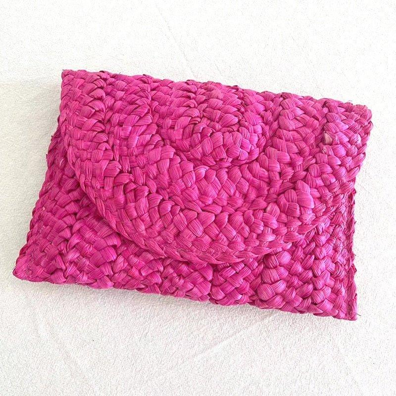 Isabella Corn Husk Weave Clutch Bags - Klazzi Fashion Boutique