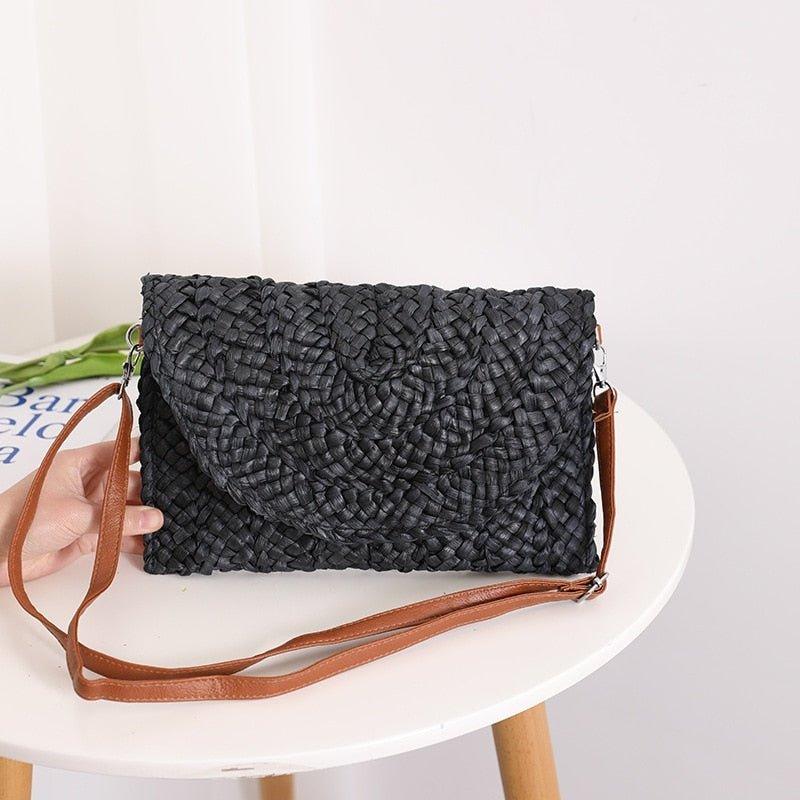 Isabella Corn Husk Weave Clutch Bags - Klazzi Fashion Boutique