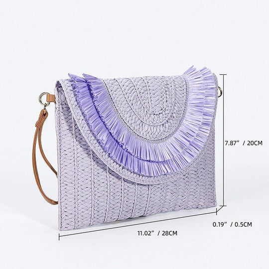 Isabella Corn Husk Weave Clutch Bags - Klazzi Fashion Boutique