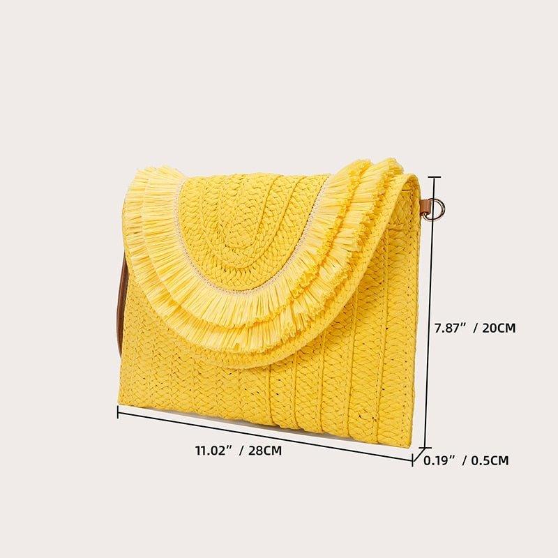 Isabella Corn Husk Weave Clutch Bags - Klazzi Fashion Boutique