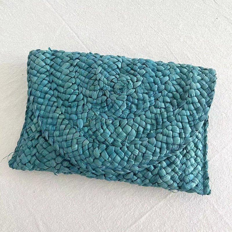 Isabella Corn Husk Weave Clutch Bags - Klazzi Fashion Boutique