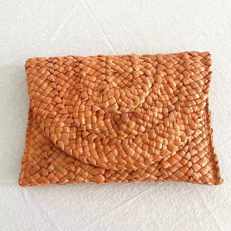 Isabella Corn Husk Weave Clutch Bags - Klazzi Fashion Boutique