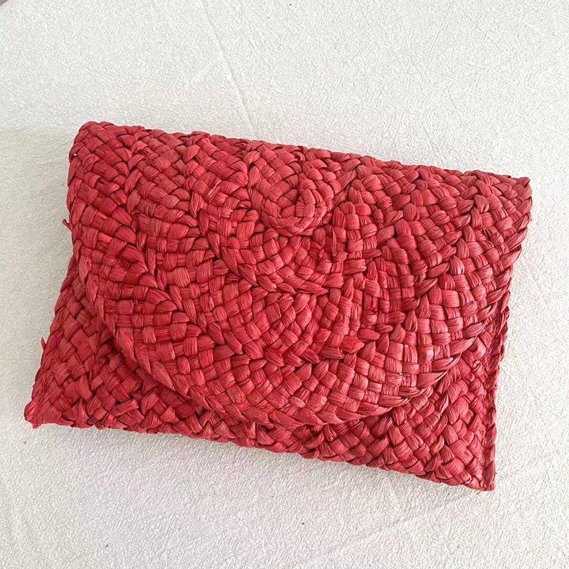 Isabella Corn Husk Weave Clutch Bags - Klazzi Fashion Boutique