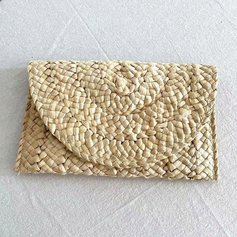 Isabella Corn Husk Weave Clutch Bags - Klazzi Fashion Boutique