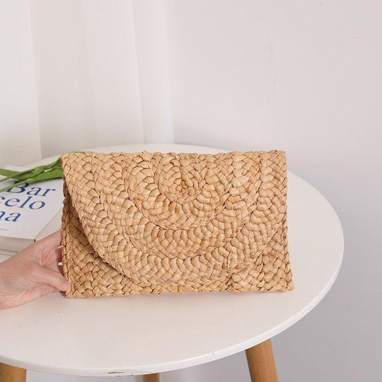 Isabella Corn Husk Weave Clutch Bags - Klazzi Fashion Boutique