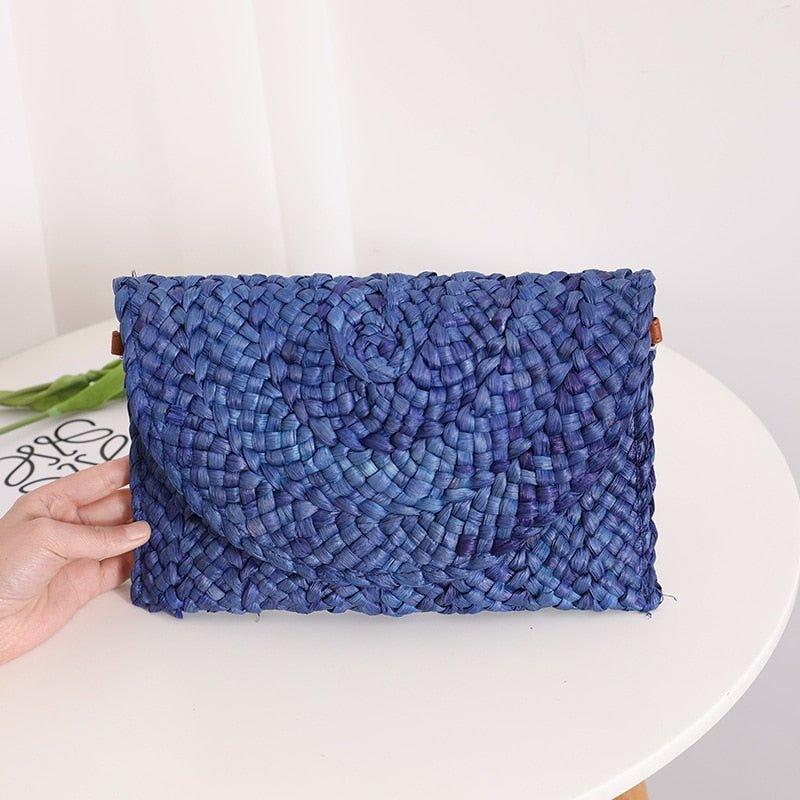 Isabella Corn Husk Weave Clutch Bags - Klazzi Fashion Boutique