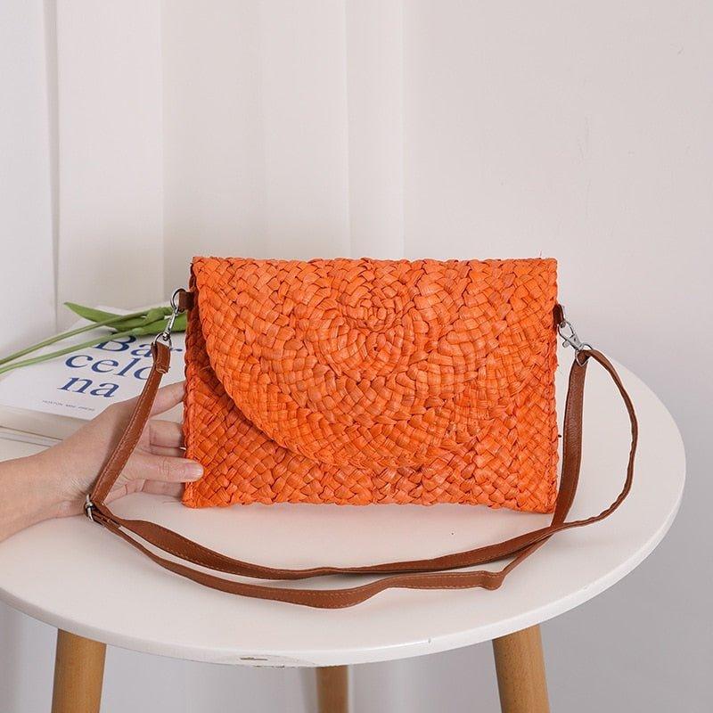 Isabella Corn Husk Weave Clutch Bags - Klazzi Fashion Boutique