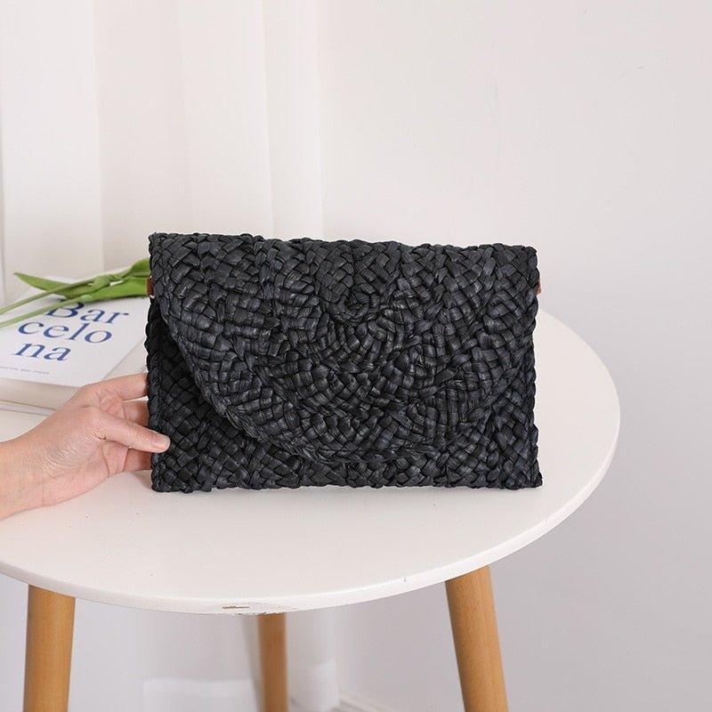 Isabella Corn Husk Weave Clutch Bags - Klazzi Fashion Boutique