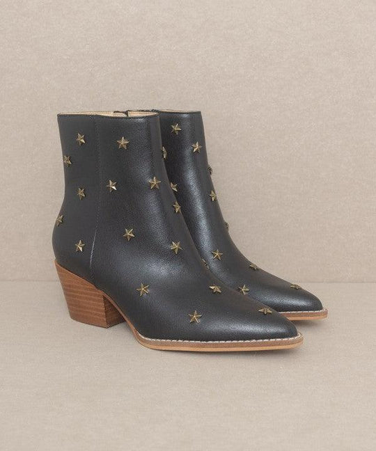 Ivy Studded Stars Western Boots - Klazzi Fashion Boutique