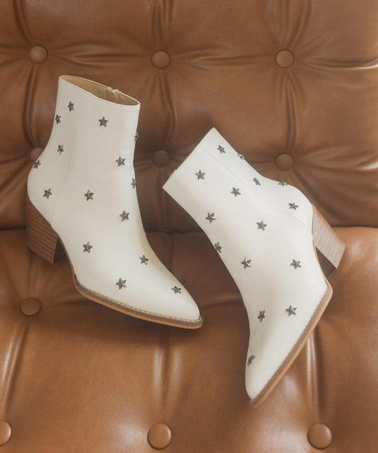 Ivy Studded Stars Western Boots - Klazzi Fashion Boutique